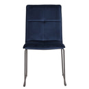 Victoria Velvet Chair - Blue - Ex Display