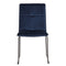 Victoria Velvet Chair - Blue - Ex Display