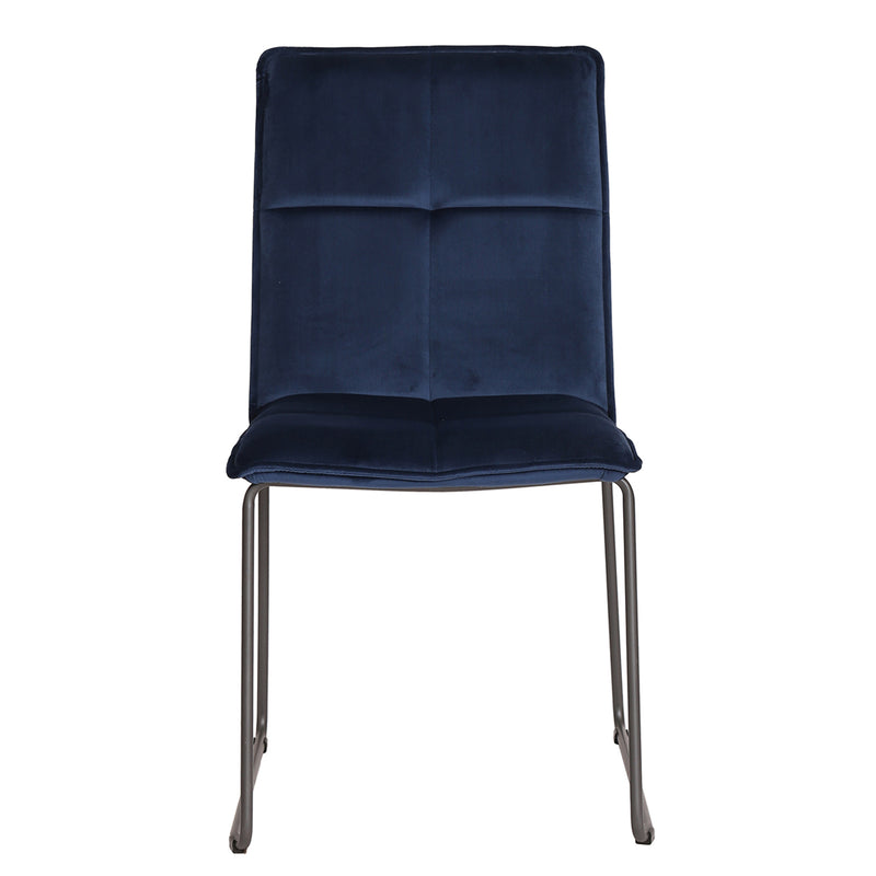 Victoria Velvet Chair - Blue