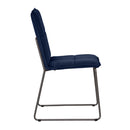 Victoria Velvet Chair - Blue - Ex Display