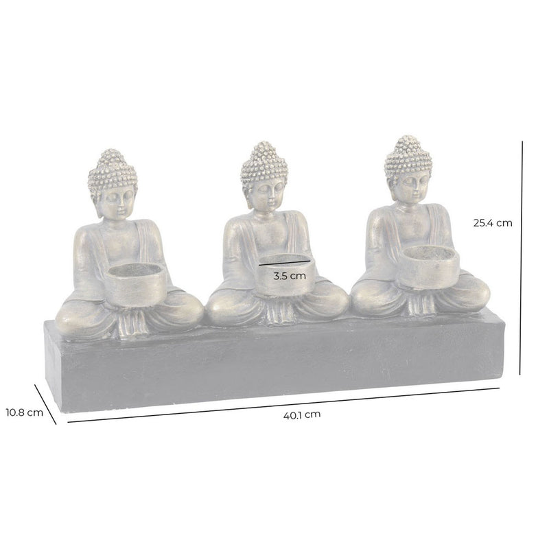 Three Buddha Candle Holder