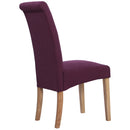 Oxford Maroon Fabric Chair