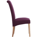 Oxford Maroon Fabric Chair