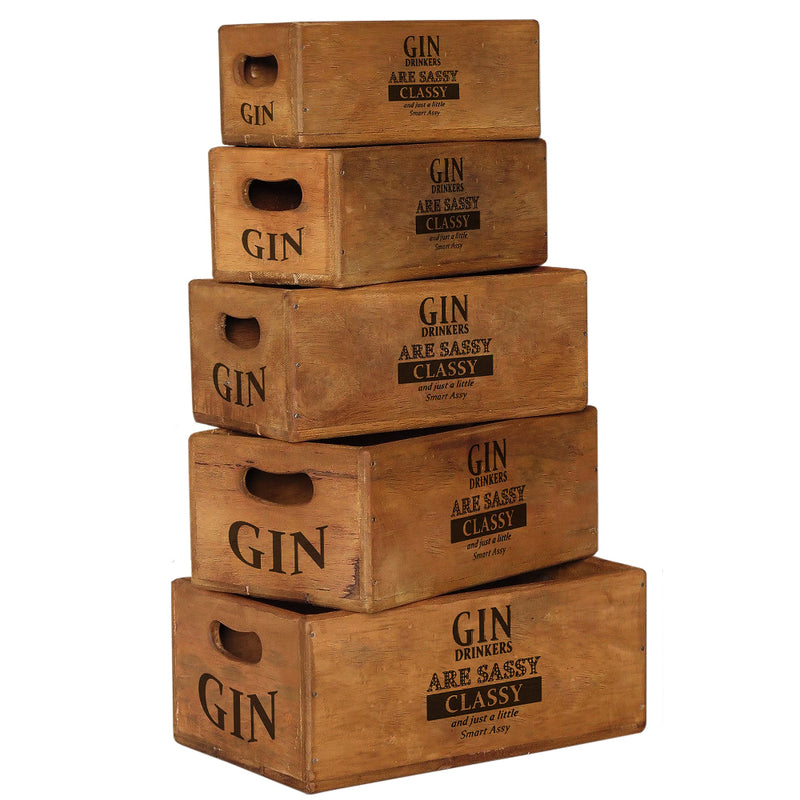 Sassy Gin Wooden Boxes