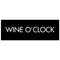 'Wine O'Clock' Metallic Detail Wall Plaque