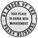 Peaky Blinders Management Metal Wall Plaque