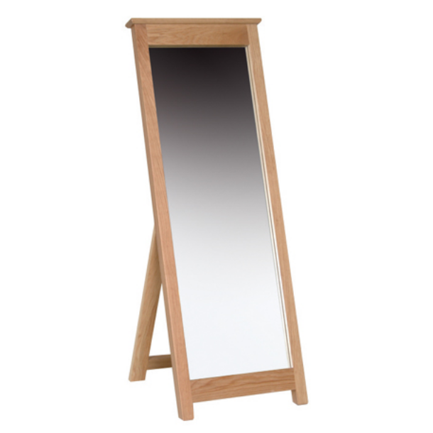 Hampshire Oak Cheval Mirror