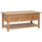 Hampshire Oak Coffee Table with 2 Drawers