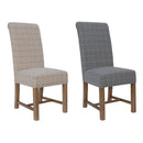 Paddington Fabric Dining Chair - Natural Check