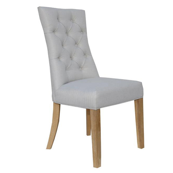 Paddington Curved Button Back Chair - Natural