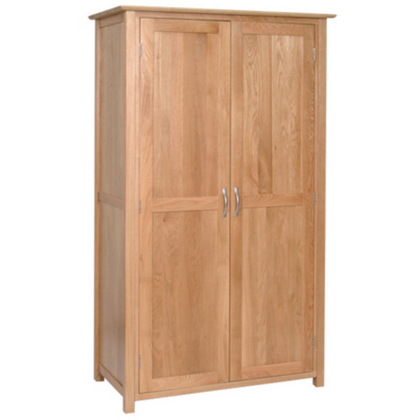 Hampshire Oak All Hanging Double Wardrobe