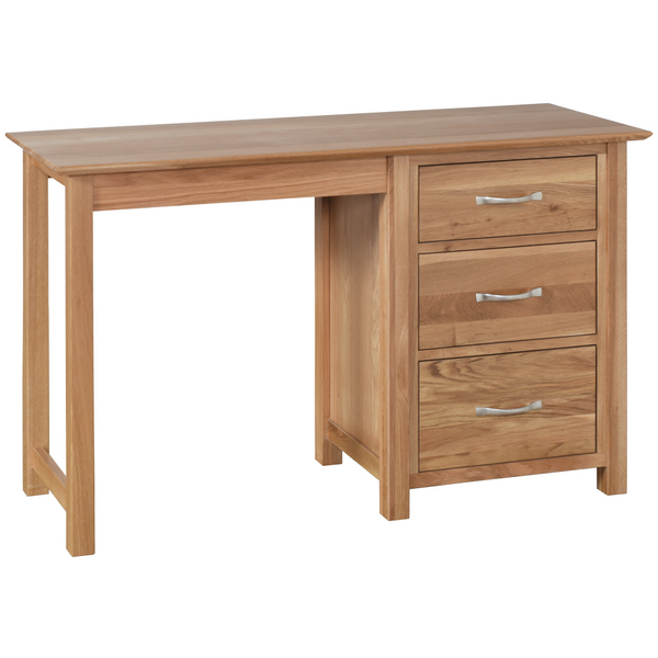 Hampshire Oak Single Pedestal Dressing Table