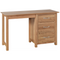 Hampshire Oak Single Pedestal Dressing Table