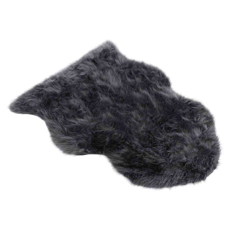 Faux Grey Sheepskin Rug