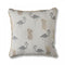 Flamingo & Pineapple Grey Cushion