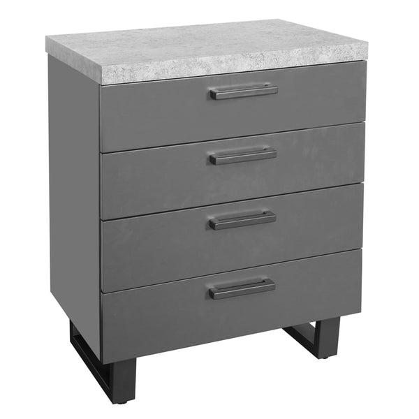 Foundry Stone Effect 4 Drawer Cabinet