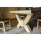 French Oak Grand Ox Bow Fixed Top Dining Table