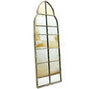 Rustic Arched Metal Wall Mirror