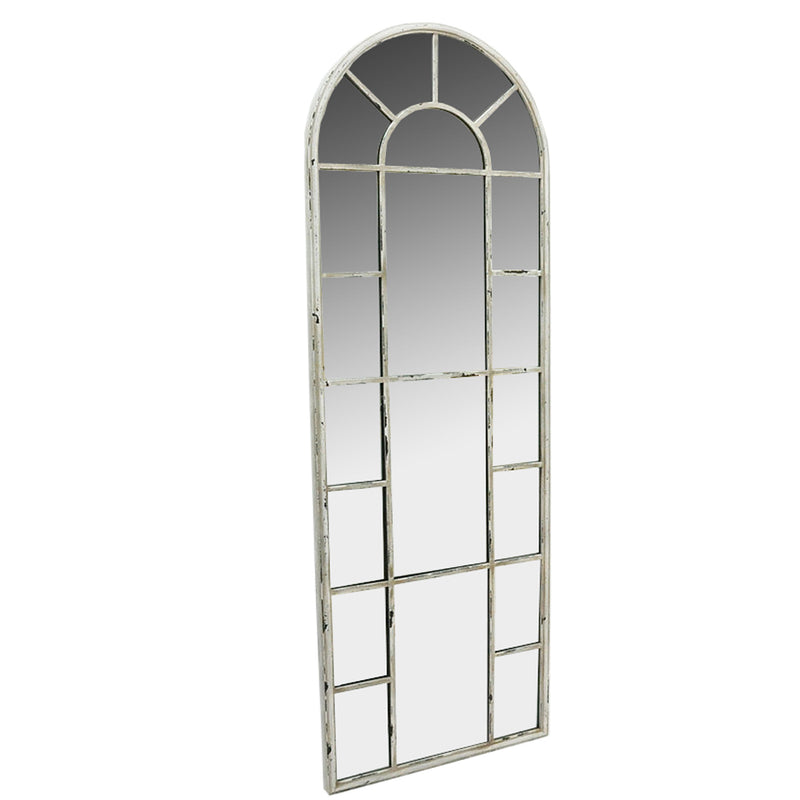 Large Rustic Arched Metal Wall Mirror