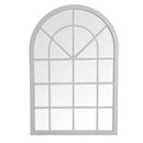 Small Grey Arched Mirror