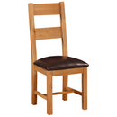 Waxed Oak Ladder Back Chair