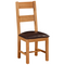 Waxed Oak Ladder Back Chair